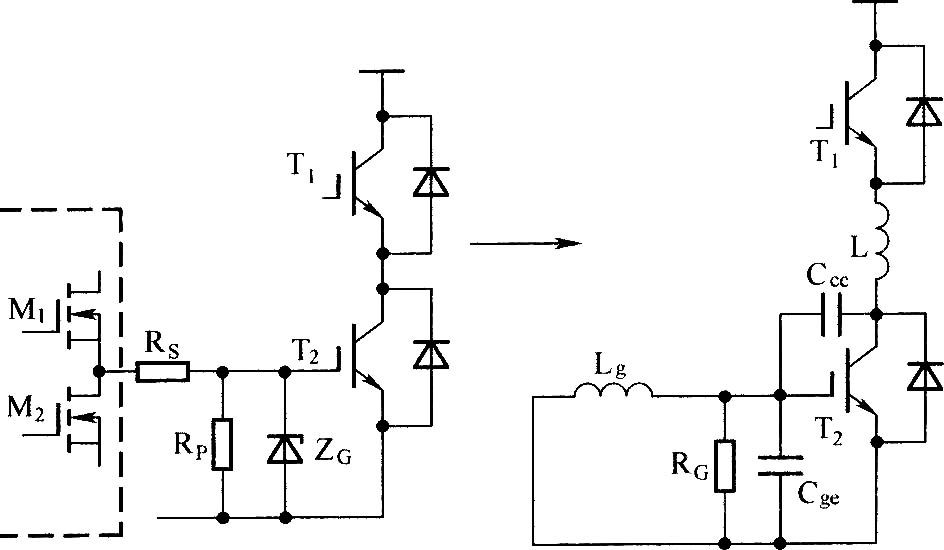 全桥逆变电路的基本结构图(IGBT作为功率开关管)