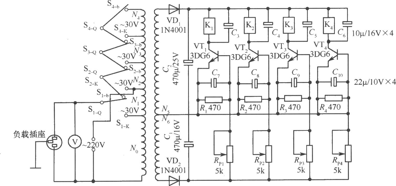 晶体管交流调压器电路