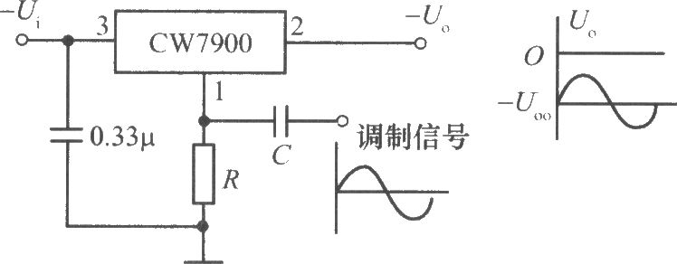 CW7900构成的功率调幅器电路