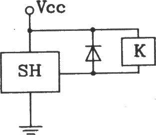 SH型霍尔开与驱动继电器接口电路