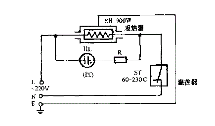 银利牌yf-9902喷汽喷雾电熨斗电路图