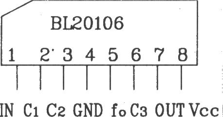 BL20106红外线接收前置放大集成应用电路图