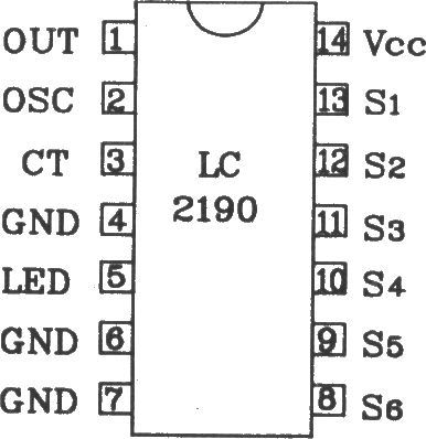 LC2200构成收录机音量遥控控制电路图