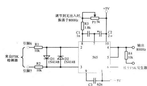 盒带机用的800Hz时钟振荡器