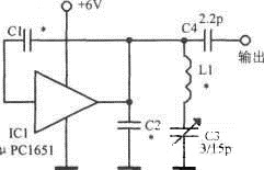 用 μPC1651制作的超高频振荡器