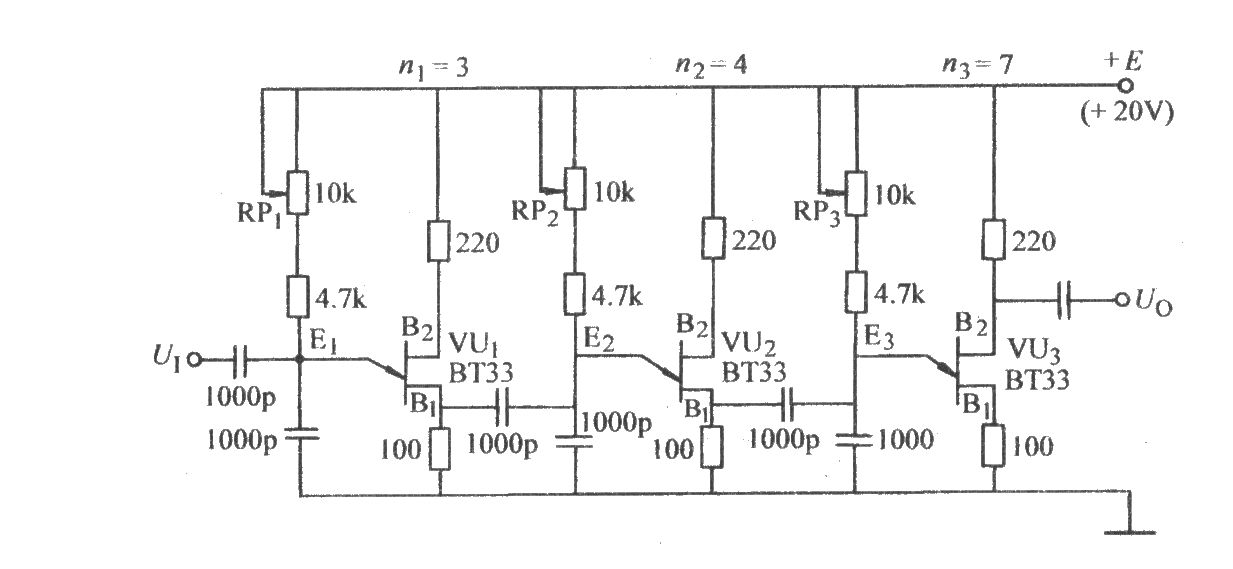 单结晶体管三级分频电路