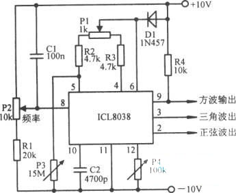 20kHz～20kHz可变音频振荡器