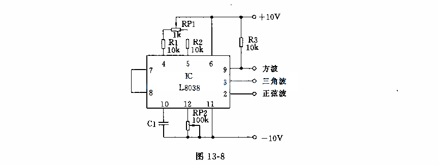 单只精密函数波形发生器电路