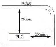 PLC安装位置与动力线的距离