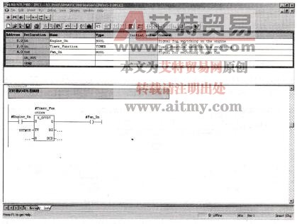 图5-40定时器的梯形图编程