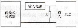 PLC与两线式传感器的连接