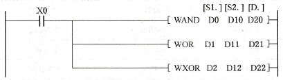 WAND、WOR、WXOR指令的使用方法