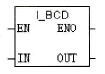 整型数到BCD码转换的I_BCD指令结构