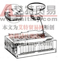 图2-17将量程卡插入模拟量输入模块