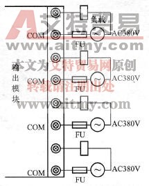 分隔式输出接线示意图