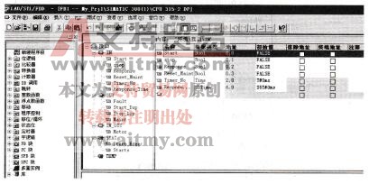 图4-29 FB的变量声明表