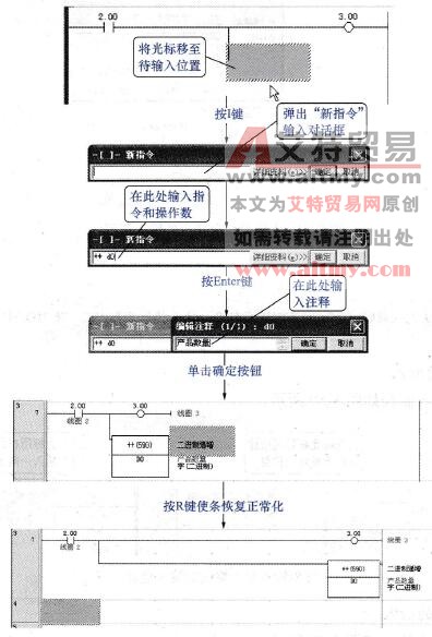 高级指令的输入流程