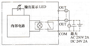 继电器型输出单元内部电路结构