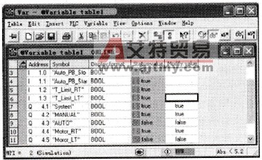 利用变量表测试接线