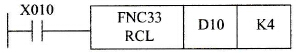  带进位的循环左移指令RCL举例