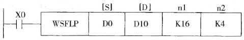 PLC的字左移指令(WSFL)说明