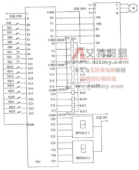 物料分拣系统控制接线图