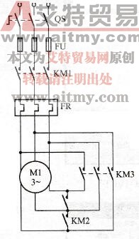 电动机Y-△减压起动主回路图