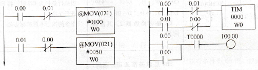 用MOV指令修改定时器的设定值
