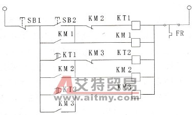 继电器控制的电动机顺序启动电路