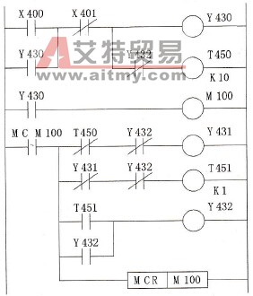 降压启动控制梯形图