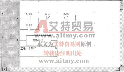 简单梯形图程序的梯形图
