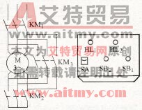 Y-△减压起动的电动机主电路及操作台