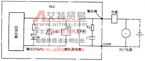 继电器输出接口电路