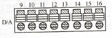 CP1H系列PLC的模拟量输出单元端子台