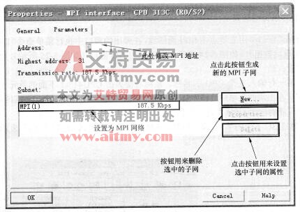 图5-21 Properties-MPIInterface窗口