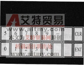 数字输入键盘界面