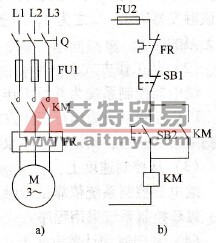 三相异步电动机单向起动运行继电器一接触器控制系统