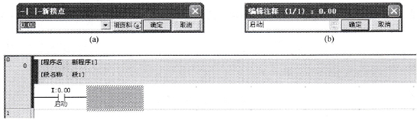 输入常开触点