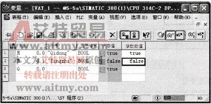 变量表的监视和修改