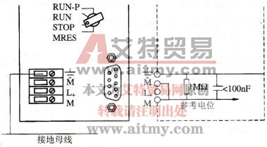 图2-6 S7-300 PLC的浮动参考电位