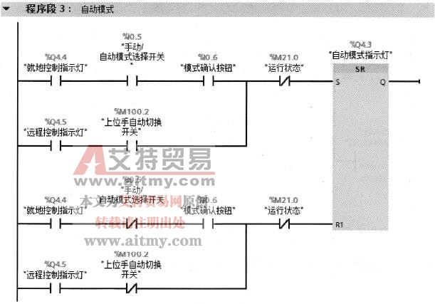  主程序OB1（修改程序段2和程序段3）