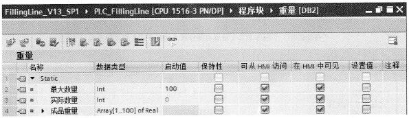 “重量”数据块DB2 “重量”数据块DB2
