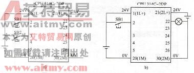 图6-70 PROFIBUS现场总线通信PLC接线图