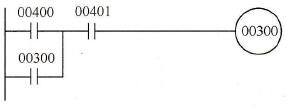 将00401触点换为常开触点的梯形图