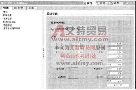激活总线参数的周期性分配