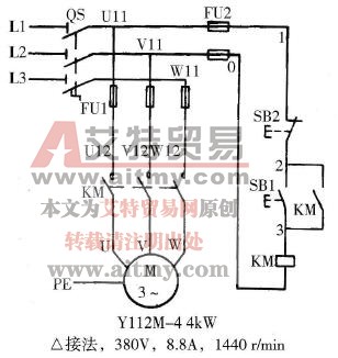 接触器自锁控制线路