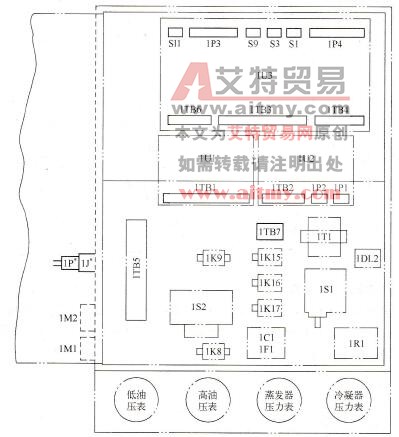 UCP695控制柜布置图