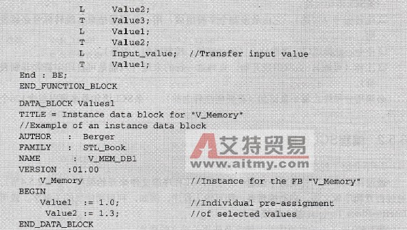 STL功能块和相关的实例数据块编程举例
