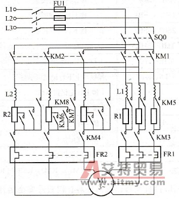 交流双速电梯主电路