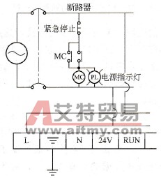 可编程控制器电源电路的正确配线图